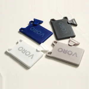 The four VORO cards at angles, each with its applicator beside it.