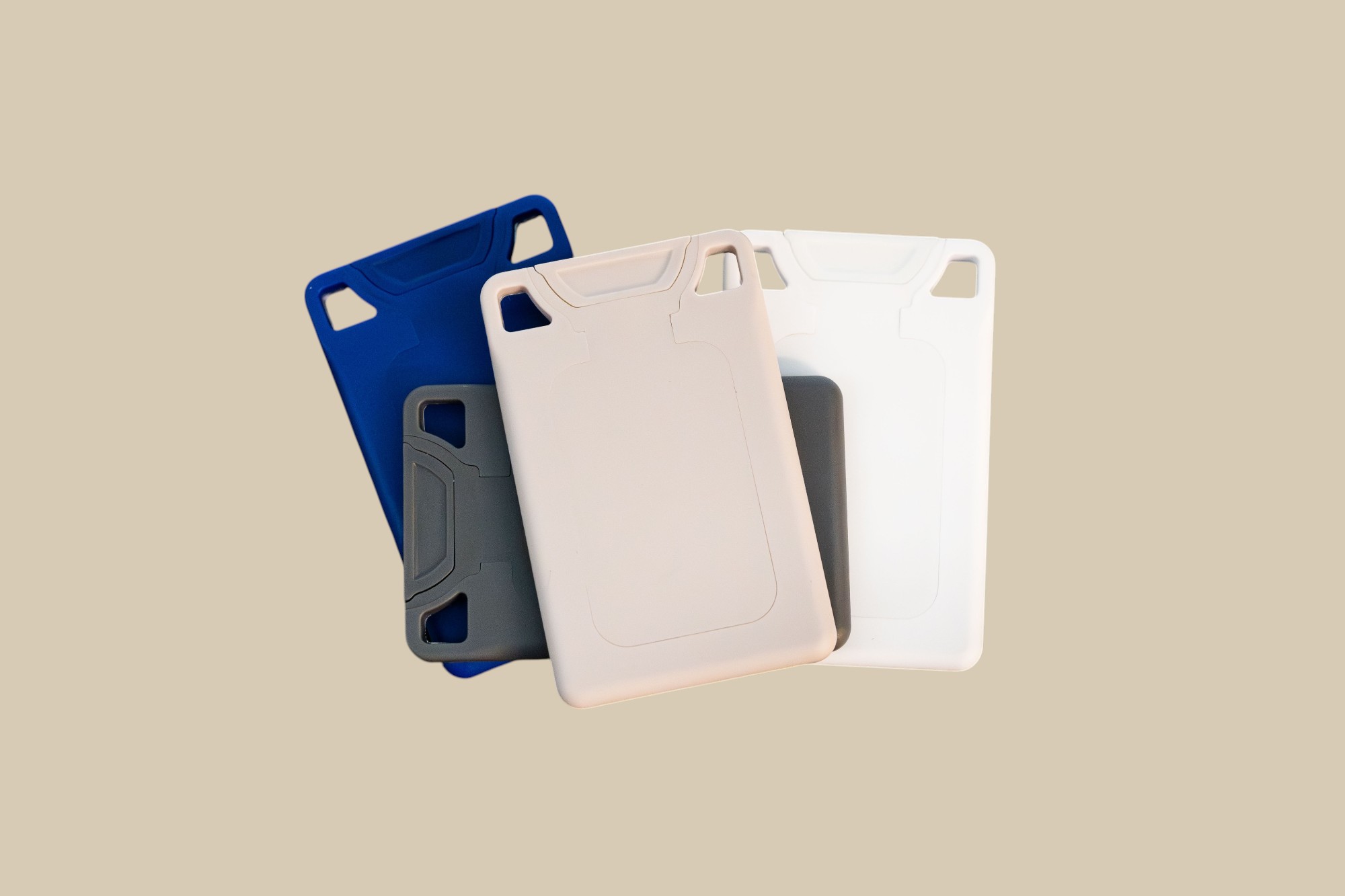 The VORO colorways overlapping on a warm tan background.